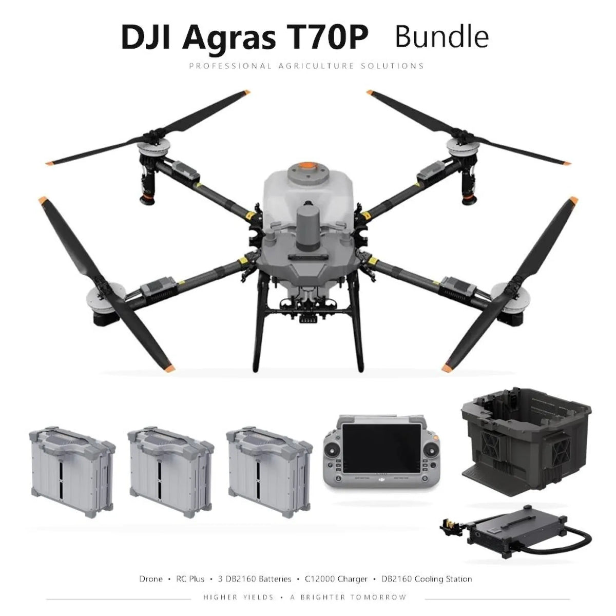 DRONE DJI Agras T70P (70Lt) (KIT:3 Μπαταρίες DB2160 & Φορτιστής C12000)